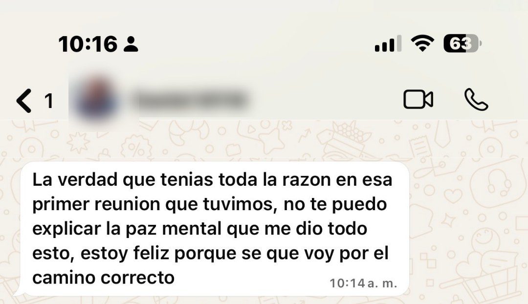 Cliente: duermo tranquilo sabiendo que todo está trabajando